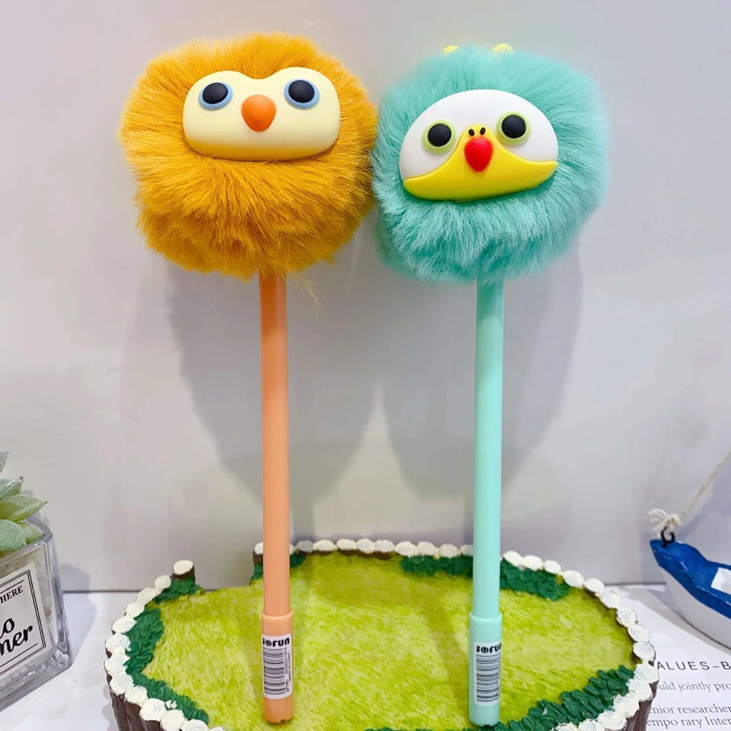 Little Chubby Bird Plush Gel Pens - MGB Gift Store