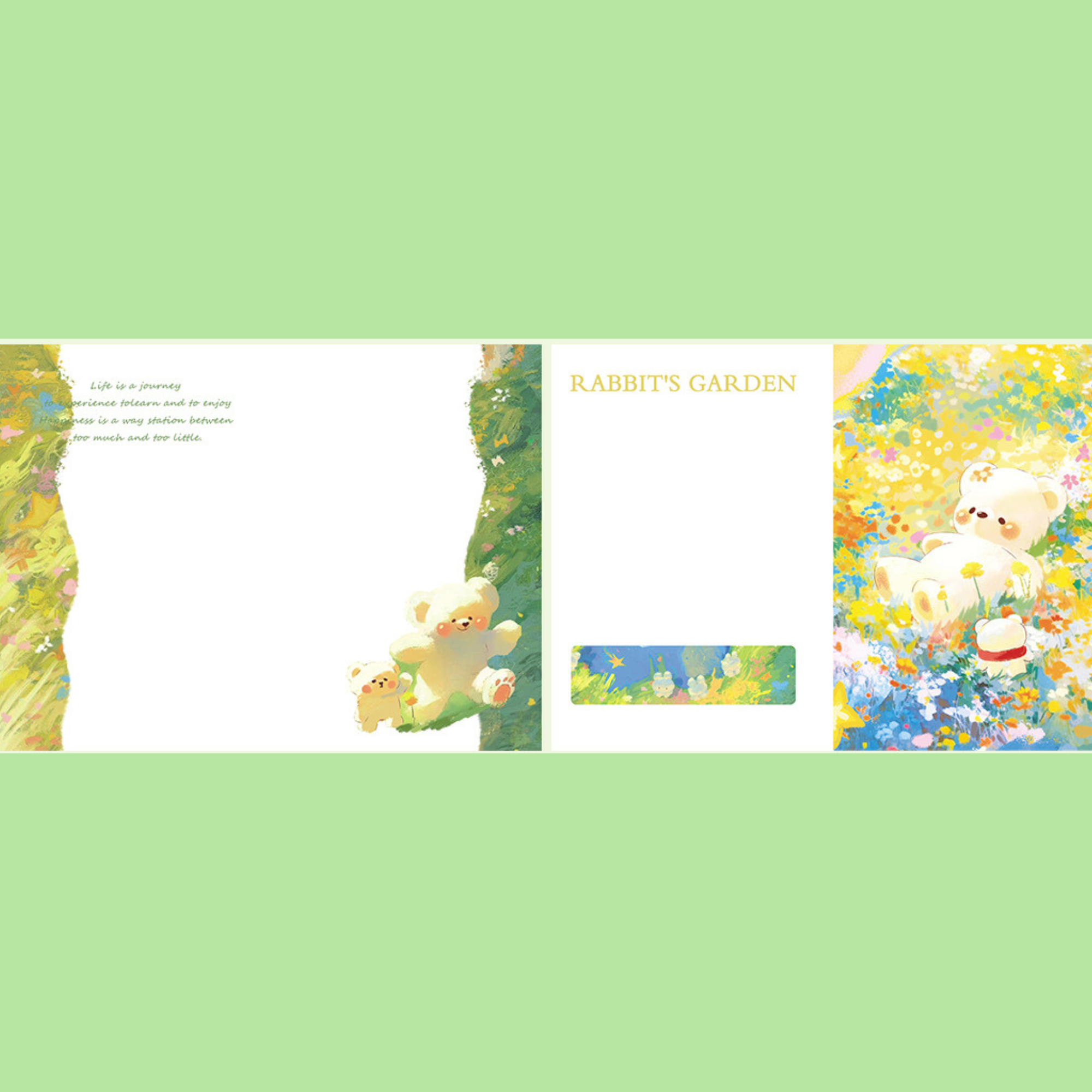 A5 Kawaii Bear Full-Colour Hardcover Notebook