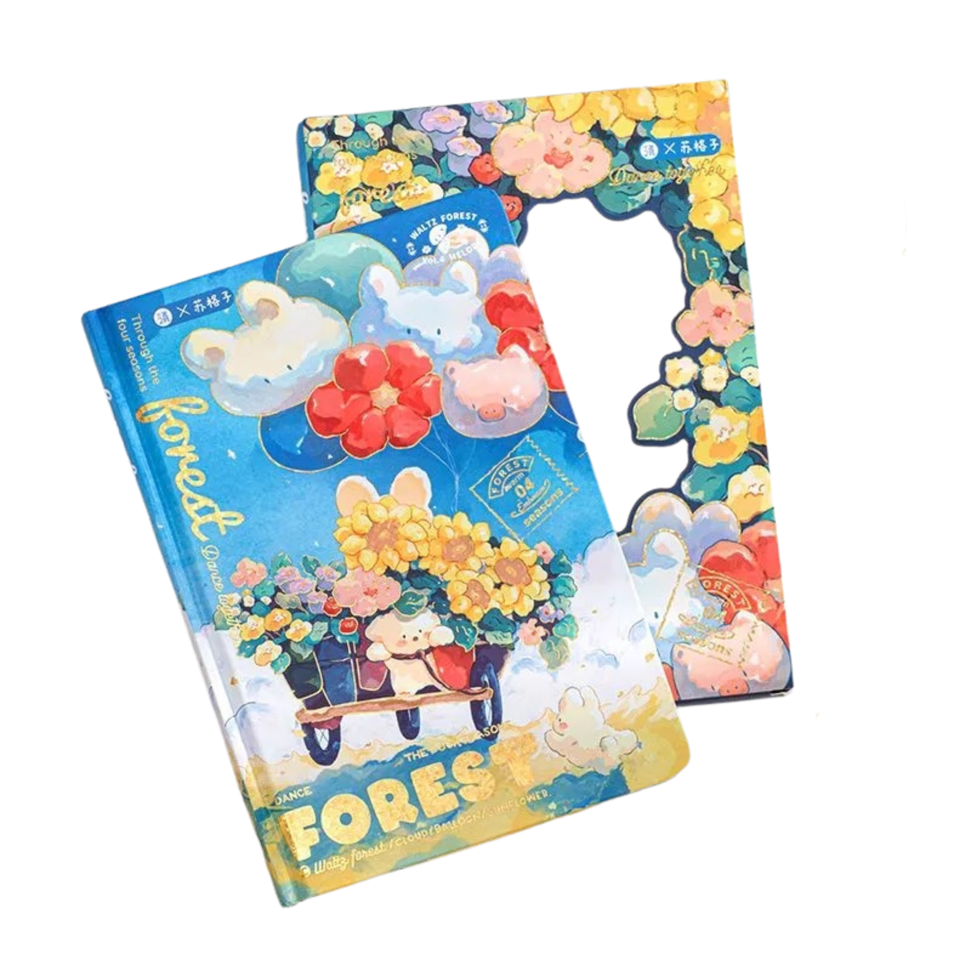 Rabbit Notebook – Faux Leather Cover, Full-Colour Pages