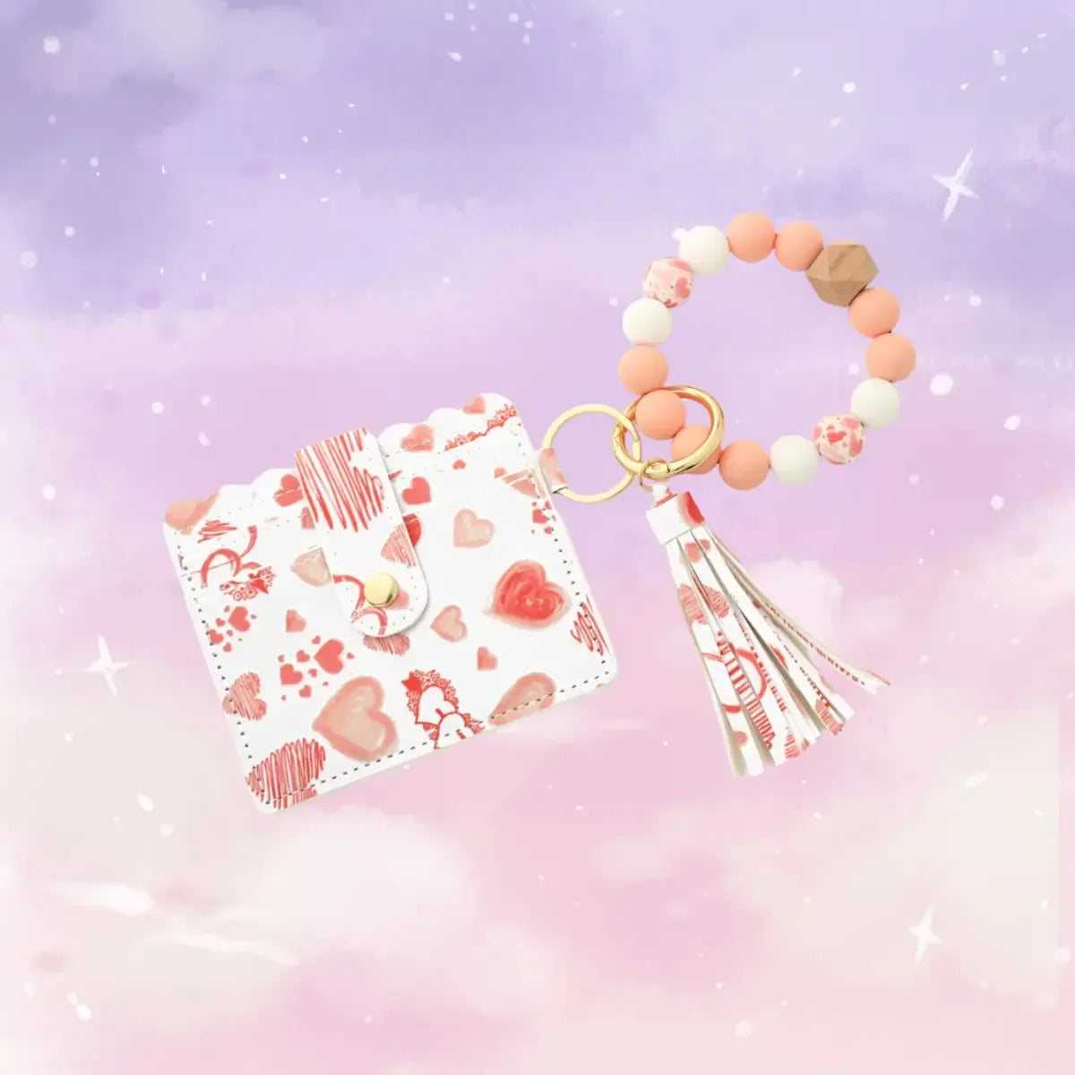 Beaded Wallet & Bracelet Tassel Set – Love Edition - MGB Gift Store