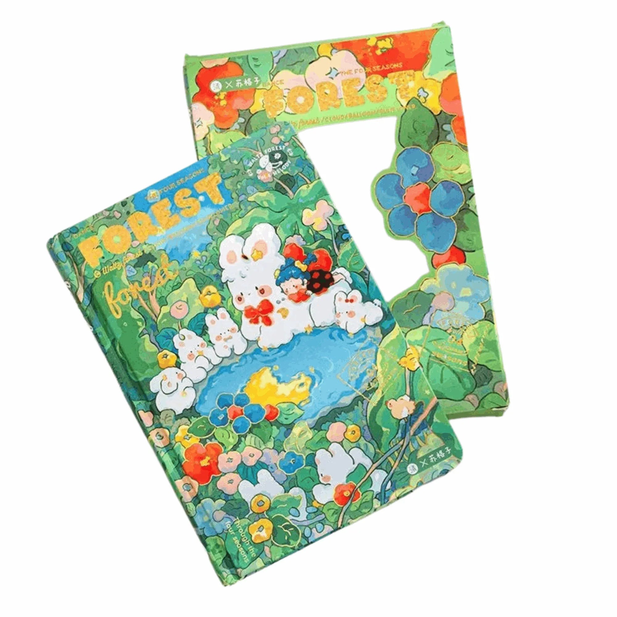 Rabbit Notebook – Faux Leather Cover, Full-Colour Pages - MGB Gift Store