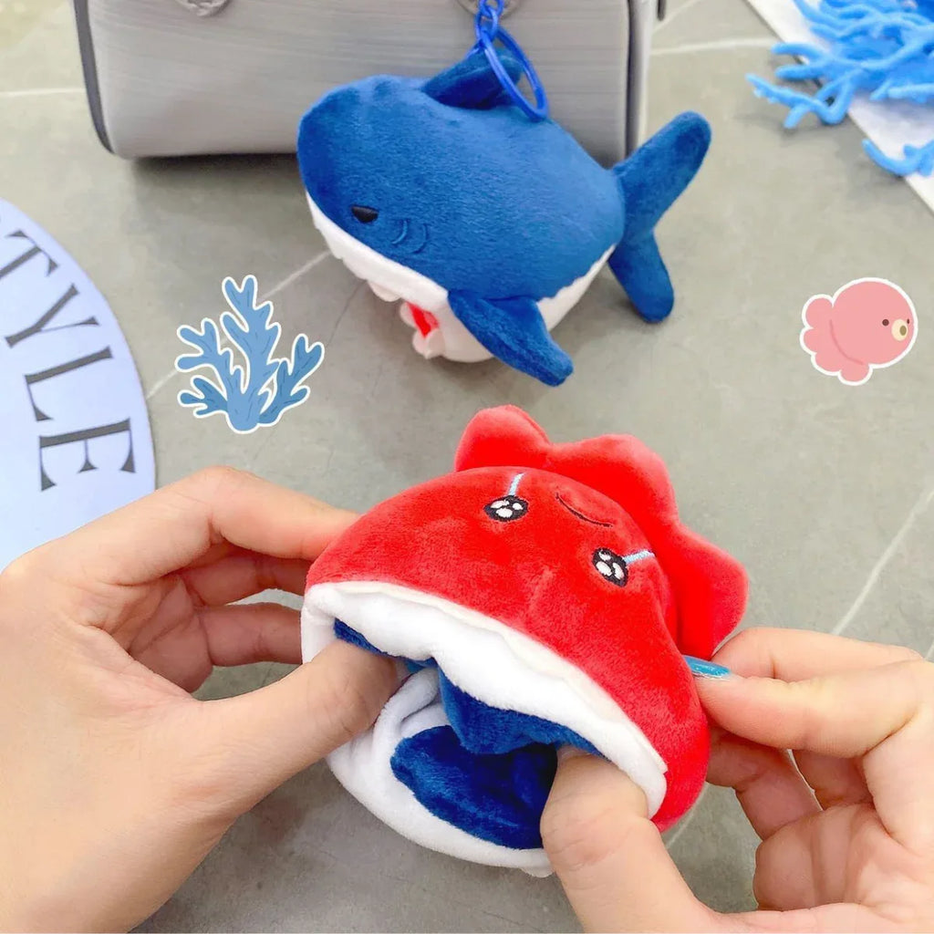 Reversible Plush Shark & Octopus Keychain - MGB Gift Store