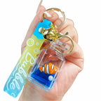 Ocean Series Floating Wish Bottle Keychain – Polar Bear, Blue Whale & Clownfish - MGB Gift Store