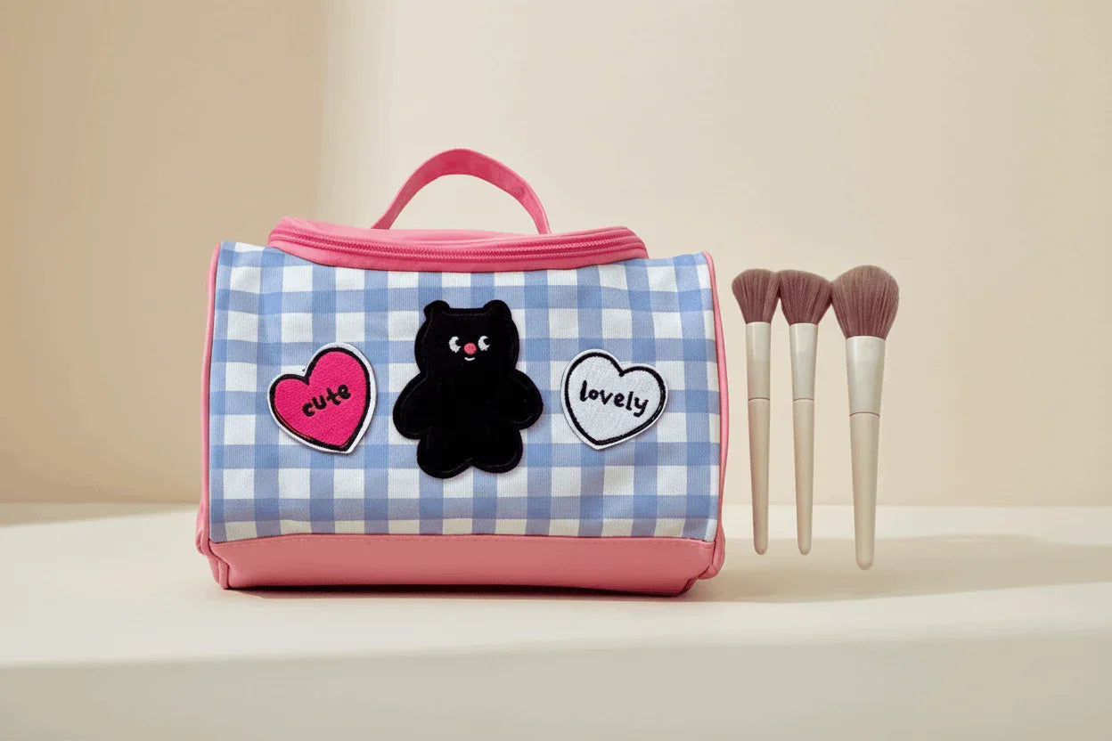Cute Cartoon Handheld Makeup Bag – Large Portable Cosmetic & Toiletry Pouch - MGB Gift Store