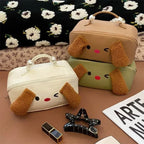 Big-Ear Dog Makeup Bag – Large Waterproof Travel Cosmetic Pouch - MGB Gift Store