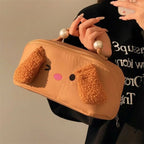 Big-Ear Dog Makeup Bag – Large Waterproof Travel Cosmetic Pouch - MGB Gift Store