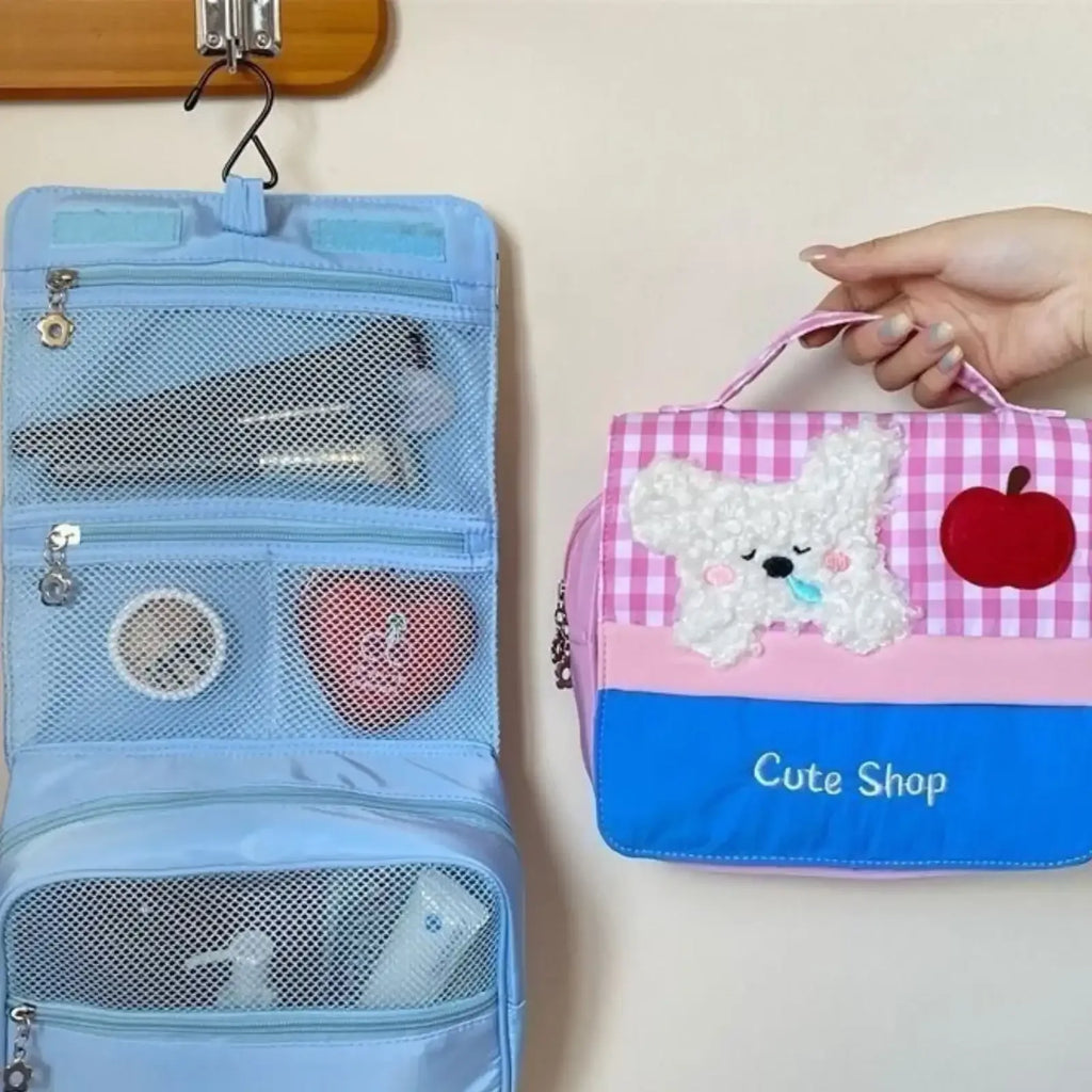Cute Puppy Cosmetic Bag – Large Capacity Travel Pouch - MGB Gift Store