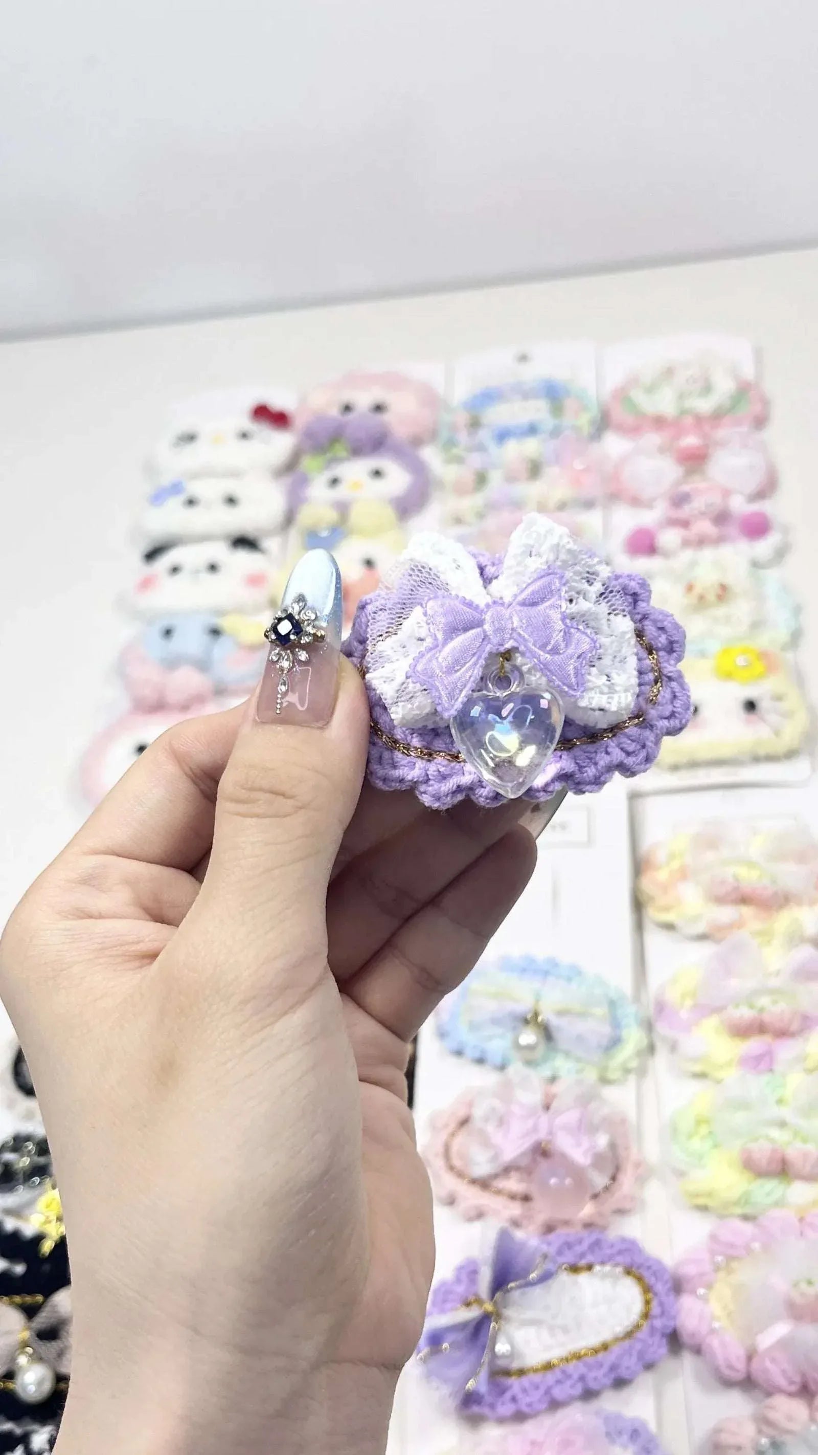Handmade Kawaii Hair Clips – Choose Cream or Crochet Style - MGB Gift Store