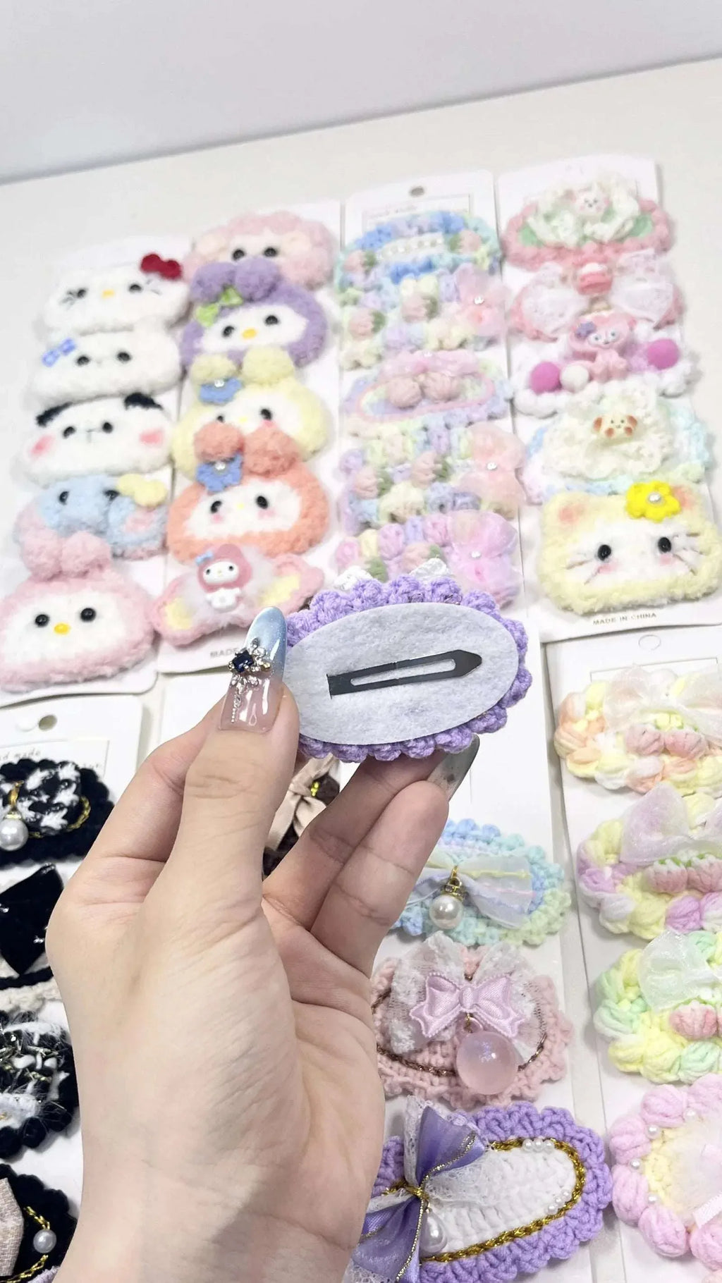 Handmade Kawaii Hair Clips – Choose Cream or Crochet Style - MGB Gift Store