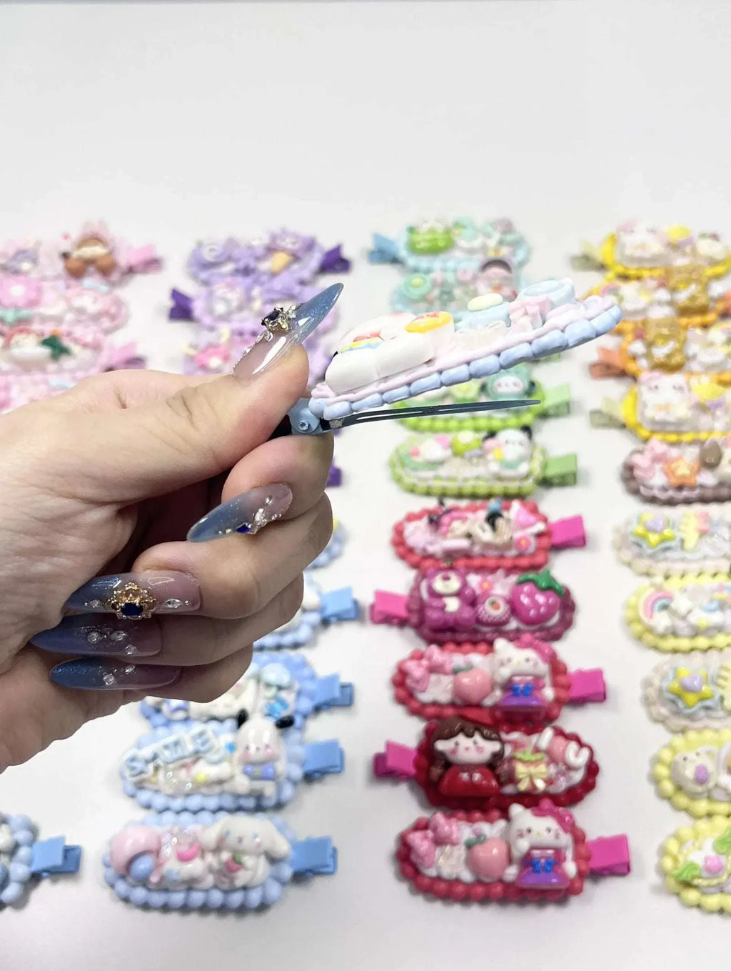 Handmade Kawaii Hair Clips – Choose Cream or Crochet Style - MGB Gift Store