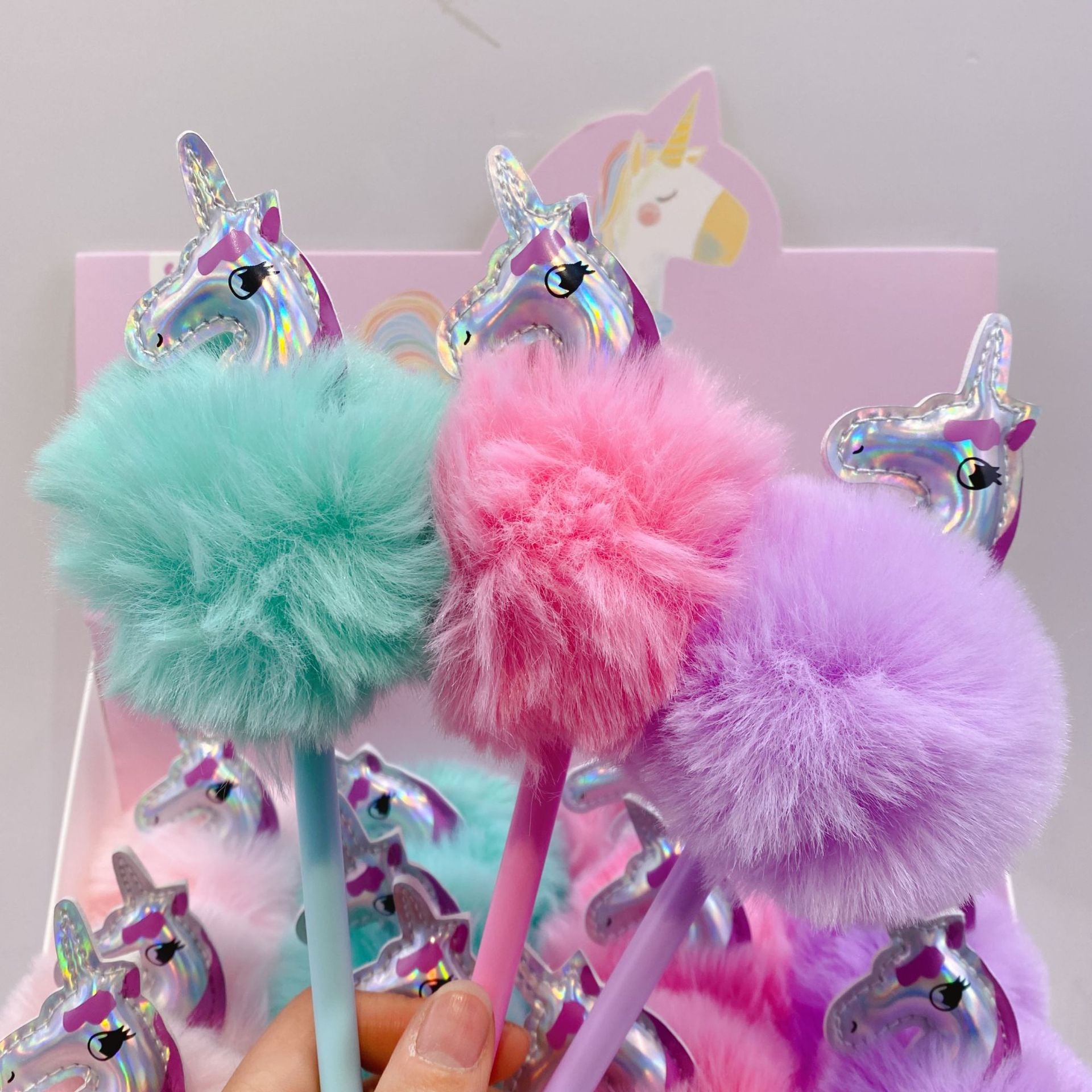 Unicorn Plush Gel Pens