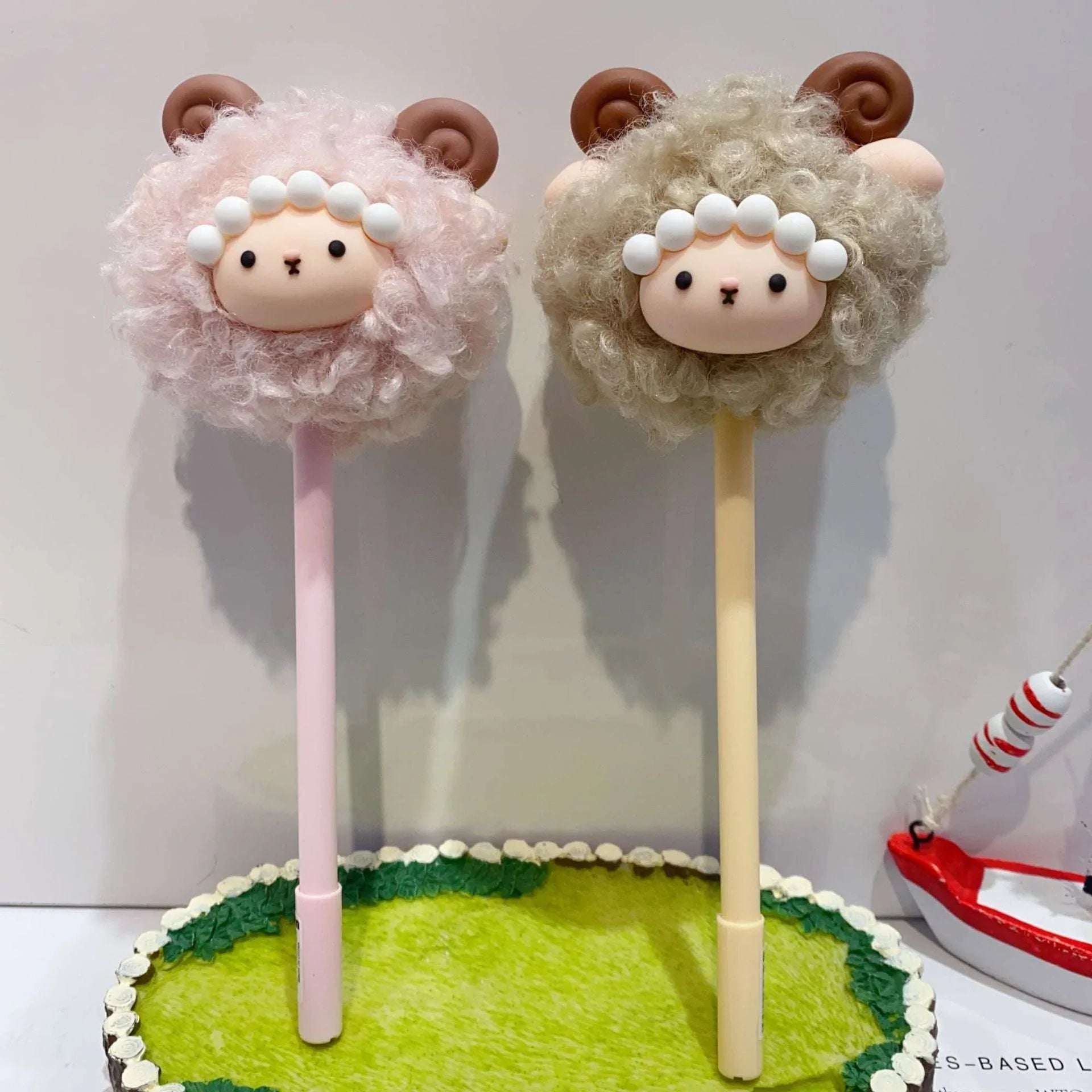 Sheep Plush Gel Pens - MGB Gift Store