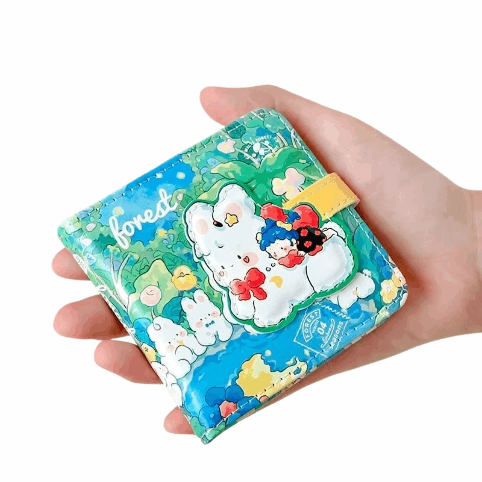 Irregular Buckle Faux-Leather Mini Notebook - MGB Gift Store
