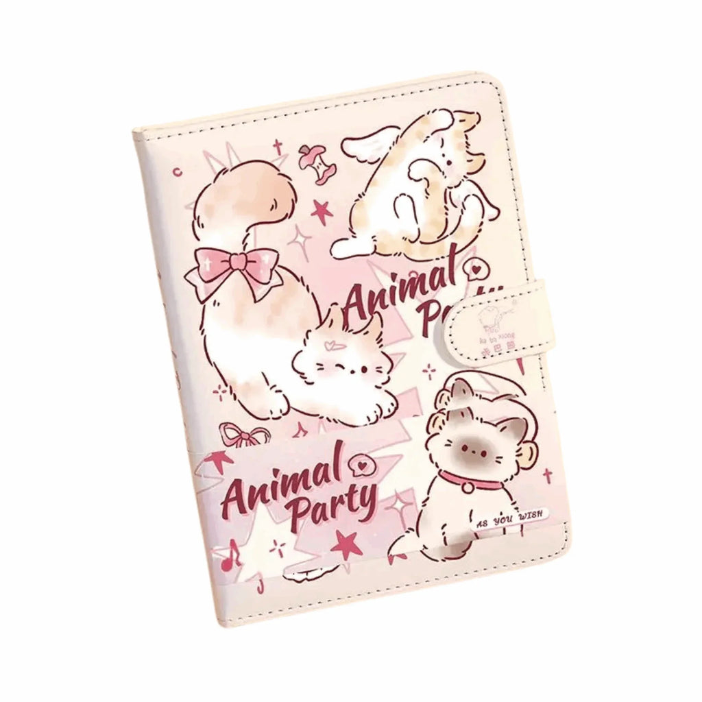 Magnetic Closure PU Leather Notebook – B6 Size – 96 Sheets – Colourful Inner Pages - MGB Gift Store