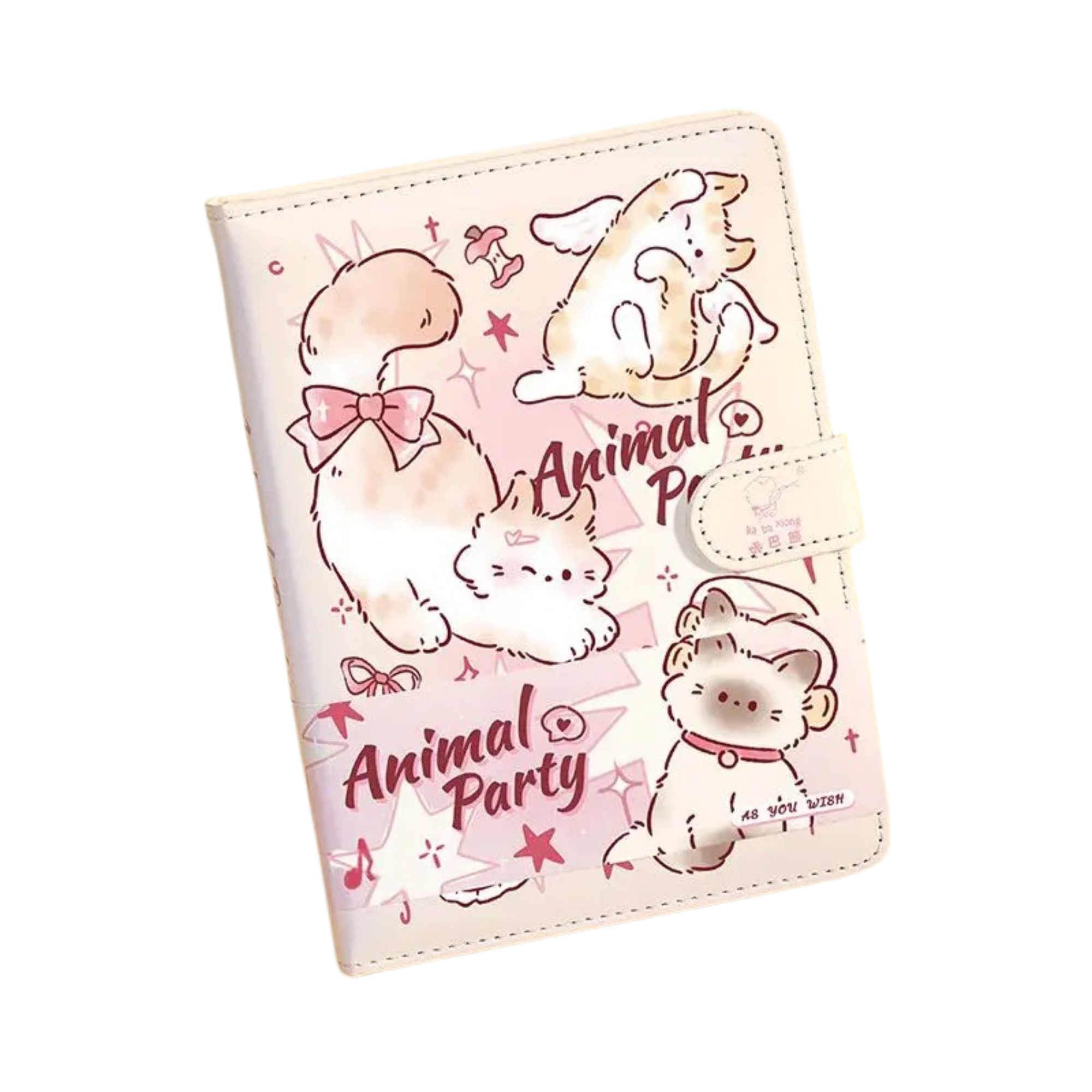 Magnetic Closure PU Leather Notebook – B6 Size – 96 Sheets – Colourful Inner Pages