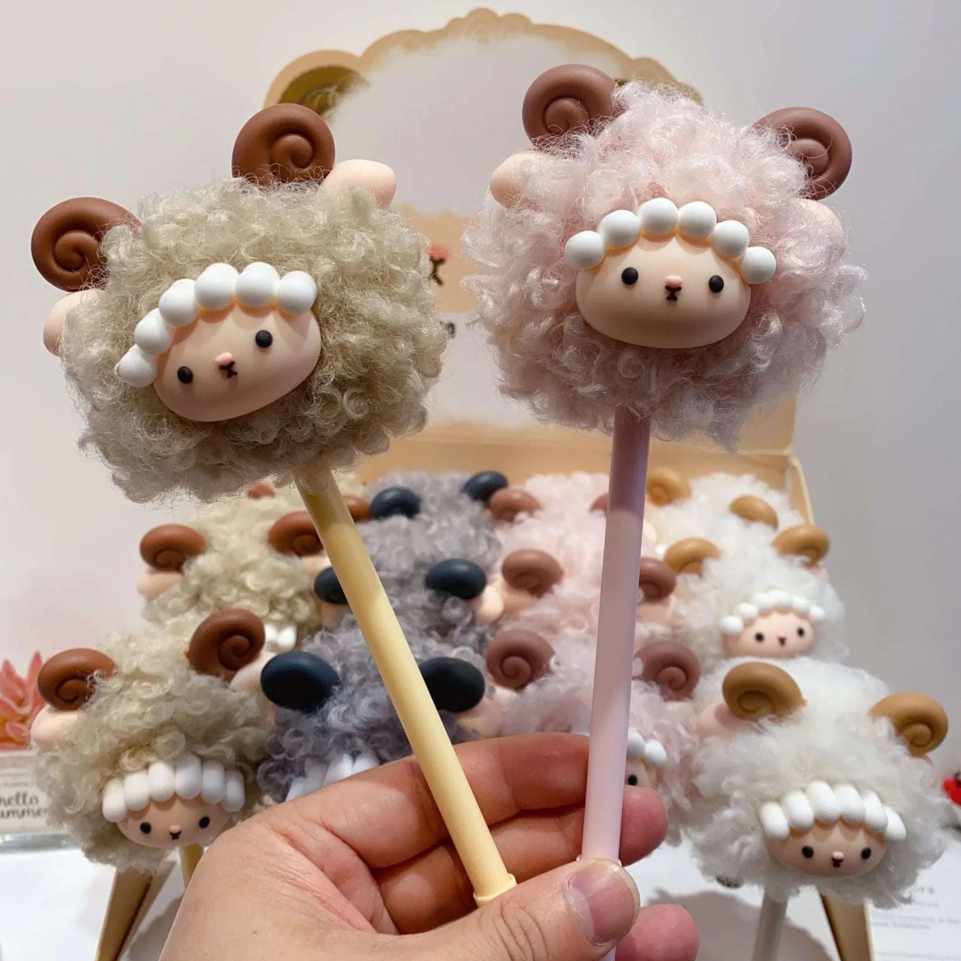 Sheep Plush Gel Pens - MGB Gift Store