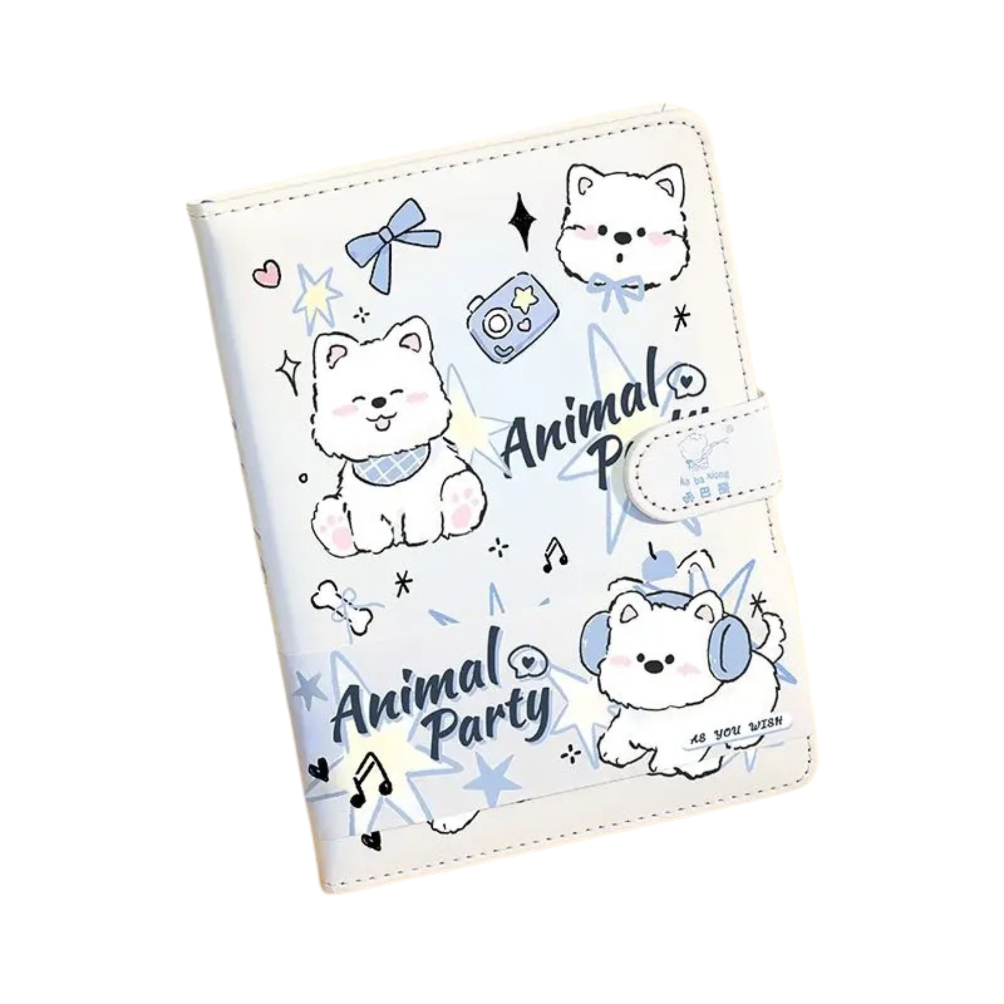 Magnetic Closure PU Leather Notebook – B6 Size – 96 Sheets – Colourful Inner Pages