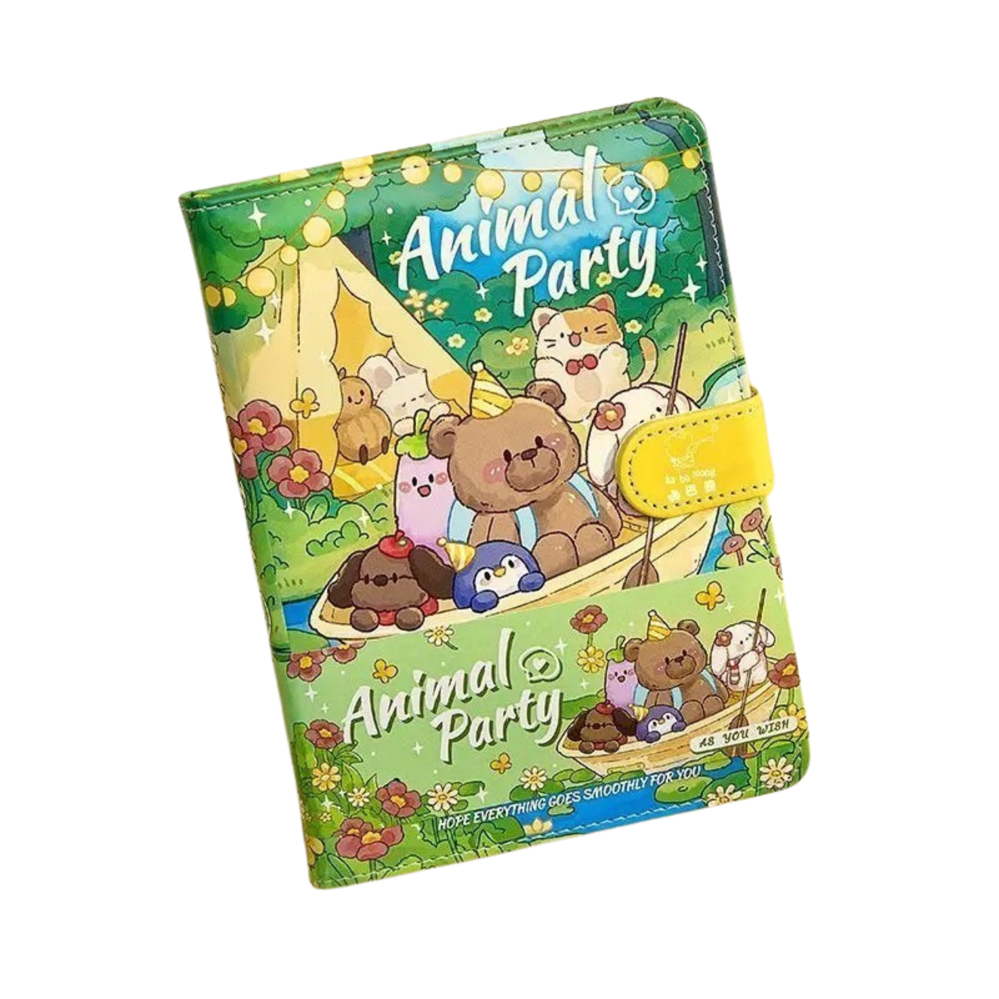 Magnetic Closure PU Leather Notebook – B6 Size – 96 Sheets – Colourful Inner Pages