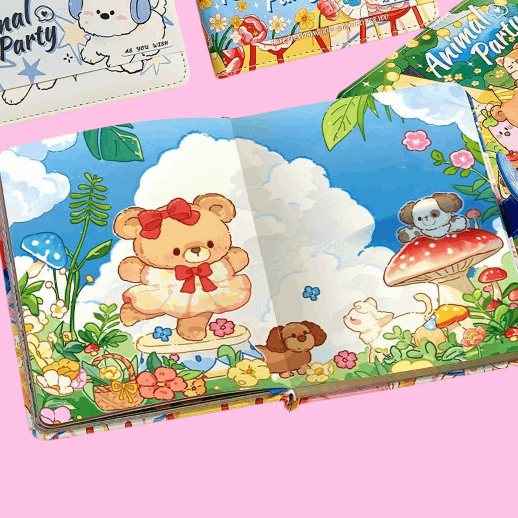 Magnetic Closure PU Leather Notebook – B6 Size – 96 Sheets – Colourful Inner Pages - MGB Gift Store