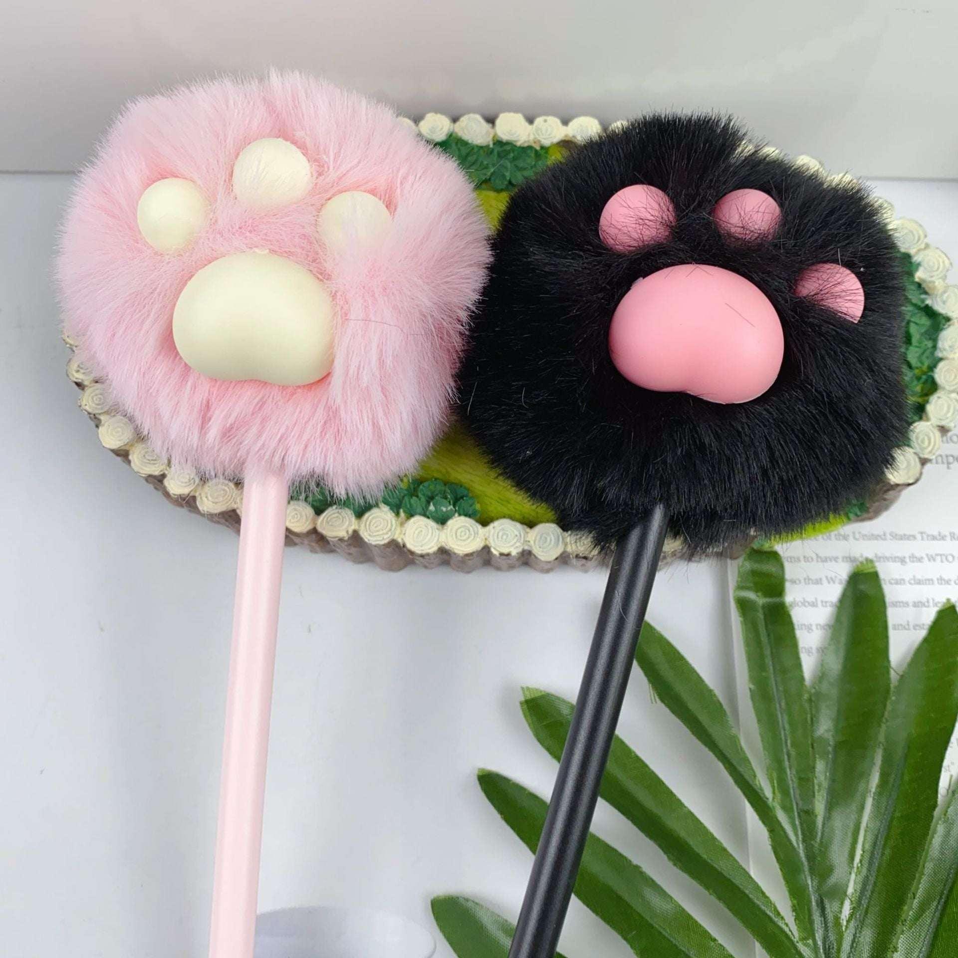 Cat paw plush pens - MGB Gift Store