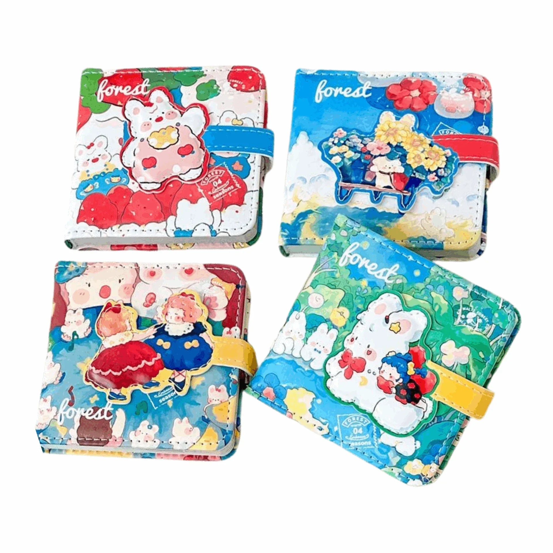 Irregular Buckle Faux-Leather Mini Notebook - MGB Gift Store