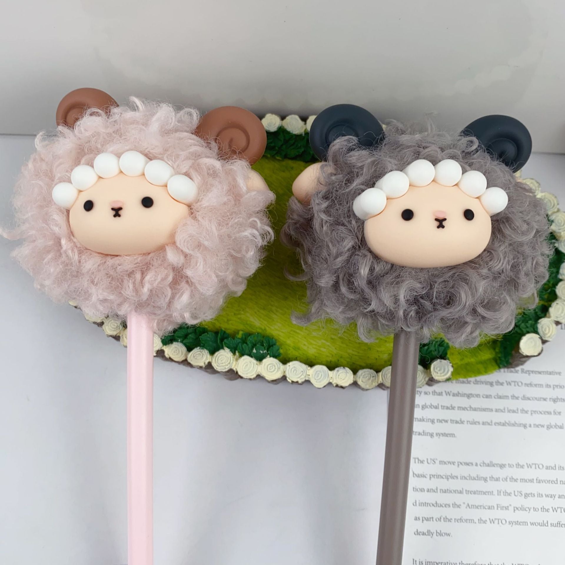 Sheep Plush Gel Pens