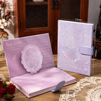 Rose Holographic Foil Notebook – Magnetic Closure | 4 Colours | Full-Colour Pages - MGB Gift Store