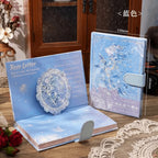 Rose Holographic Foil Notebook – Magnetic Closure | 4 Colours | Full-Colour Pages - MGB Gift Store