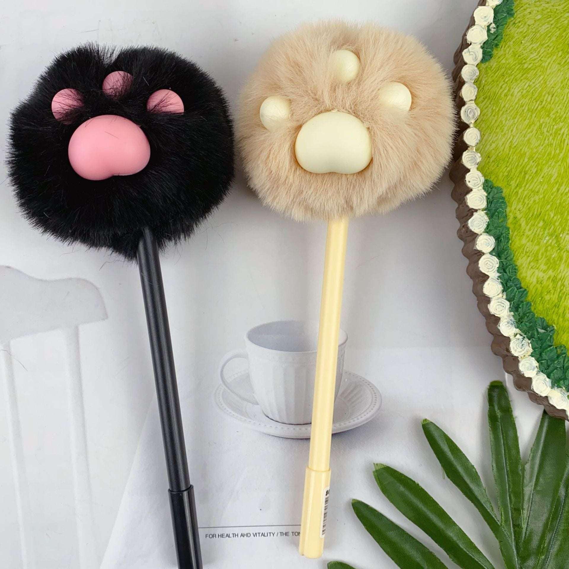 Cat paw plush pens - MGB Gift Store