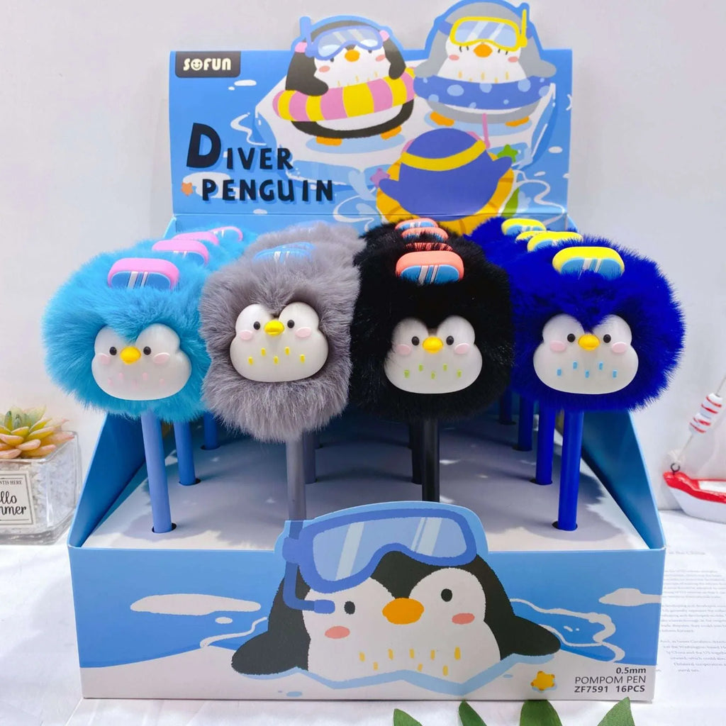 Penguin Plush Gel Pens - MGB Gift Store