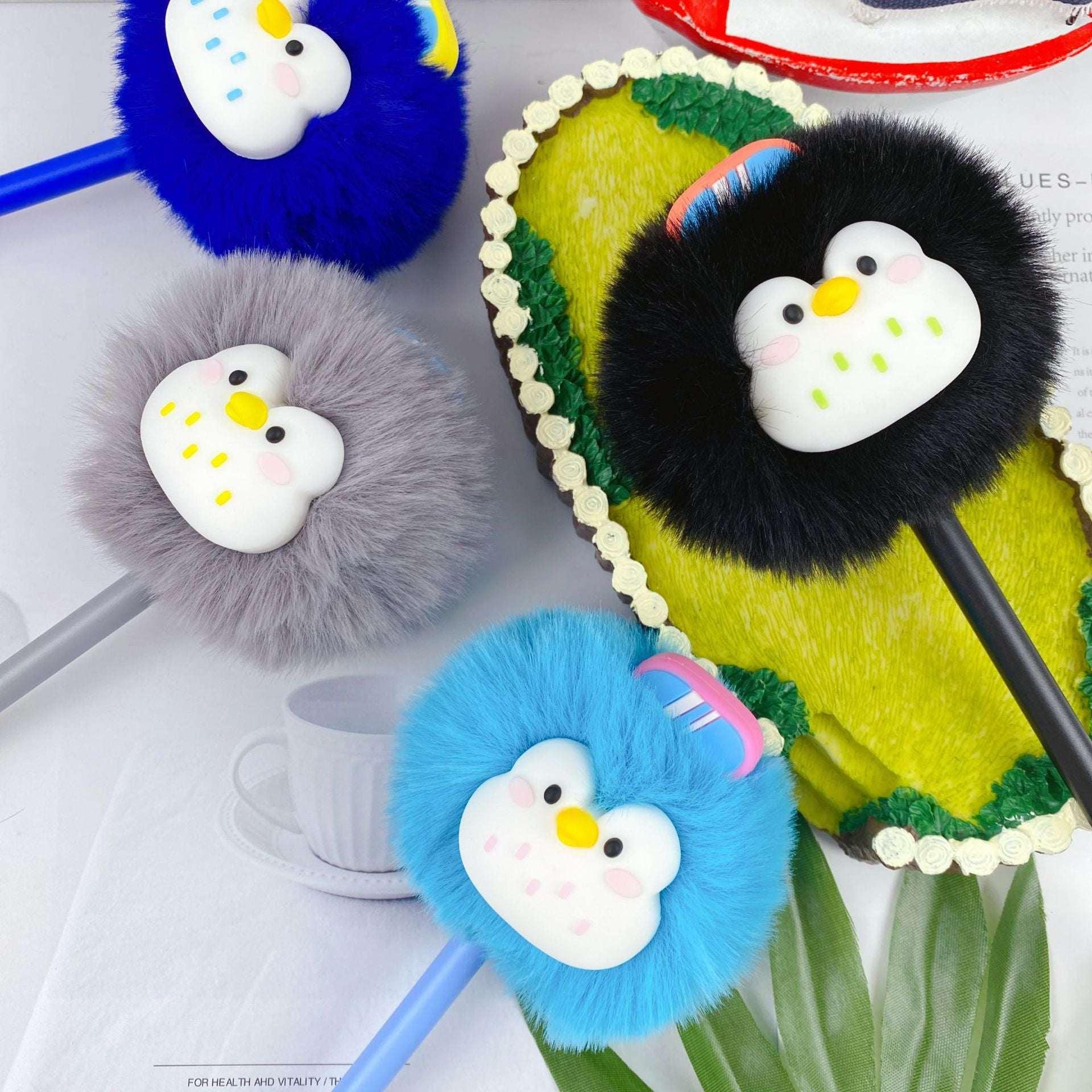 Penguin Plush Gel Pens - MGB Gift Store