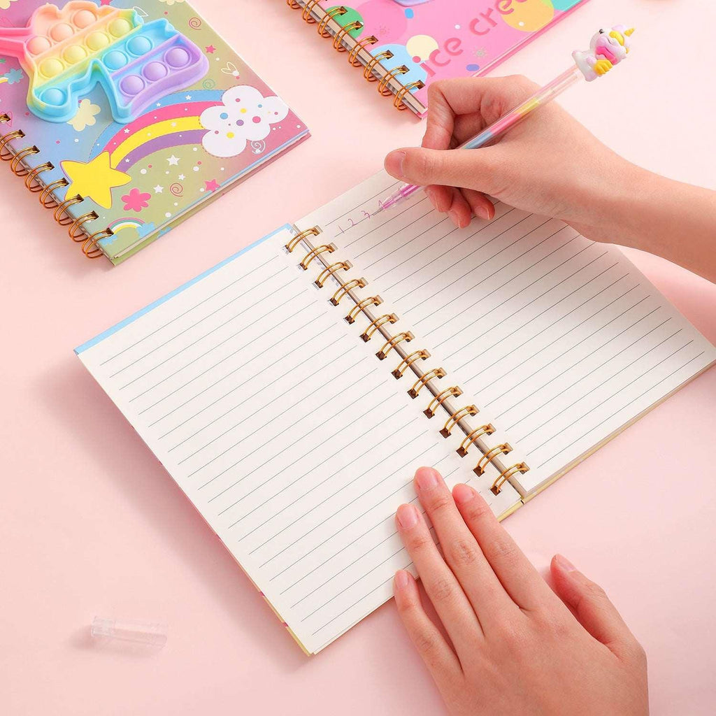 Unicorn/Ice Cream Hardcover Spiral Notebook - MGB Gift Store