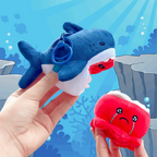 Reversible Plush Shark & Octopus Keychain - MGB Gift Store