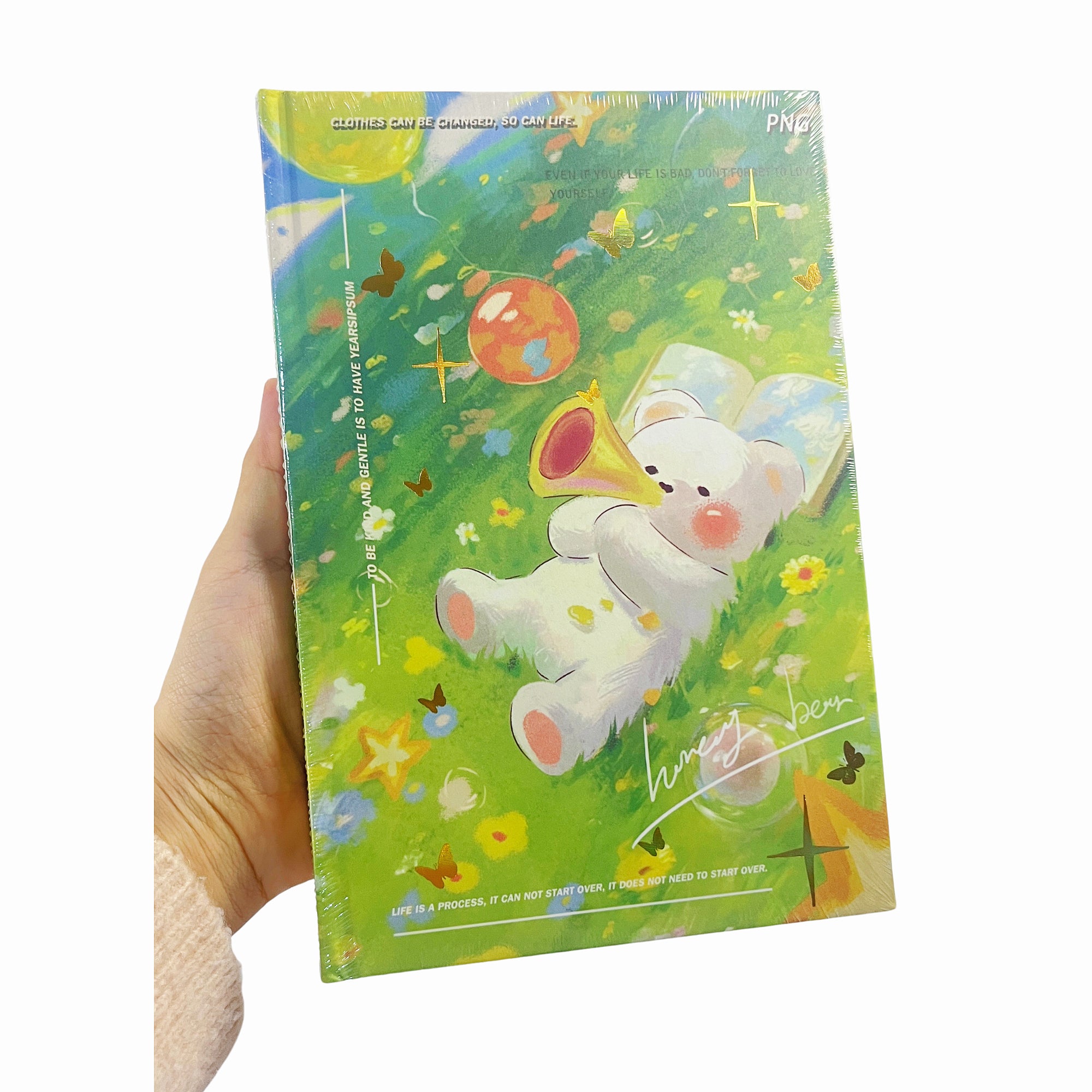 A5 Kawaii Bear Full-Colour Hardcover Notebook