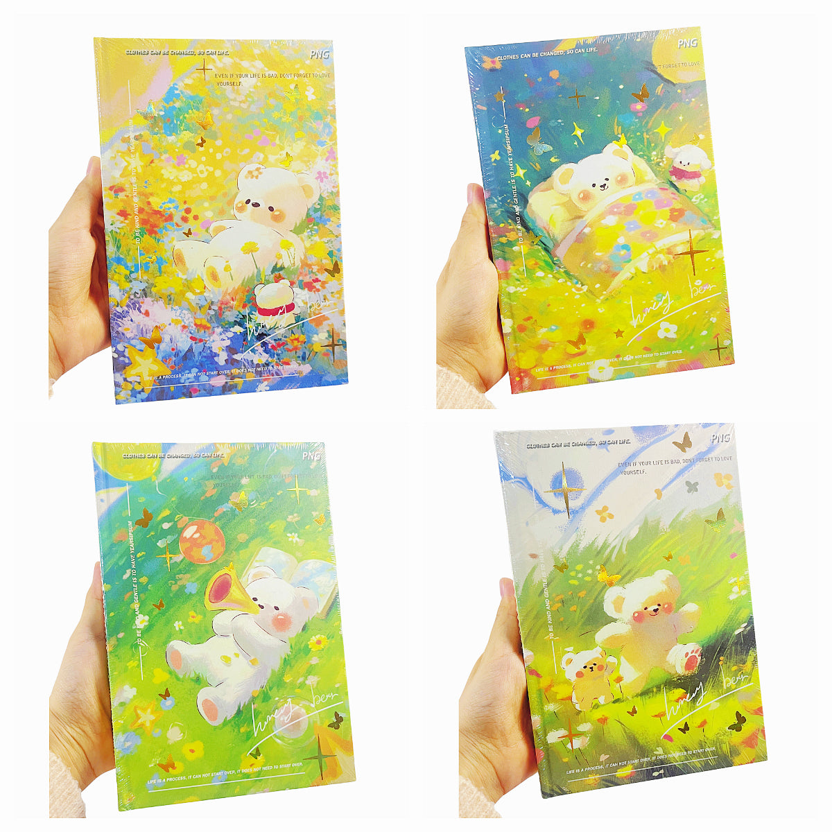A5 Kawaii Bear Full-Colour Hardcover Notebook