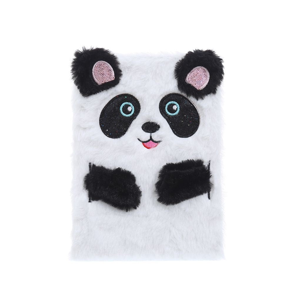 Panda plush notebook - Soft plush cover