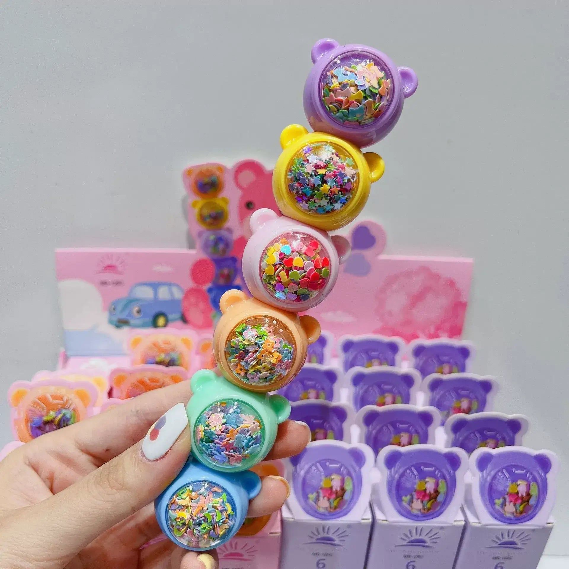 Creative Bear-Shaped Highlighters - 6 colours - MGB Gift Store