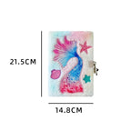 A5 Mermaid Tail Plush Notebook with Lock - MGB Gift Store