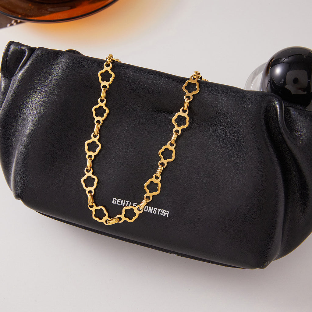 18K Gold-Plated Stainless Steel Bird Necklace