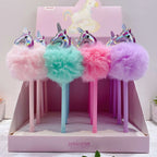 Unicorn Plush Gel Pens - MGB Gift Store