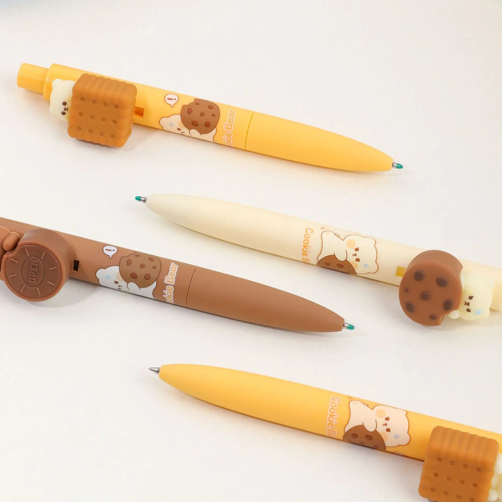 Cute Bear Peekaboo Cookie Gel Pen 0.5mm - MGB Gift Store